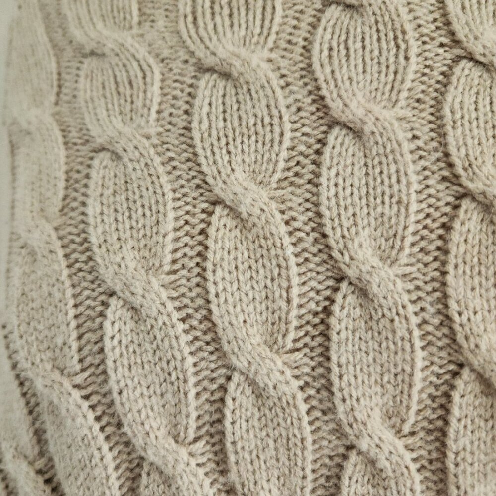 Cozy Chic Cable Knit Sweater Poncho - Picture 9 of 14